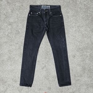 Vintage 90s Levi's 511 Jeans Black Faded Skinny Jeans Denim Grunge Men's 30x32